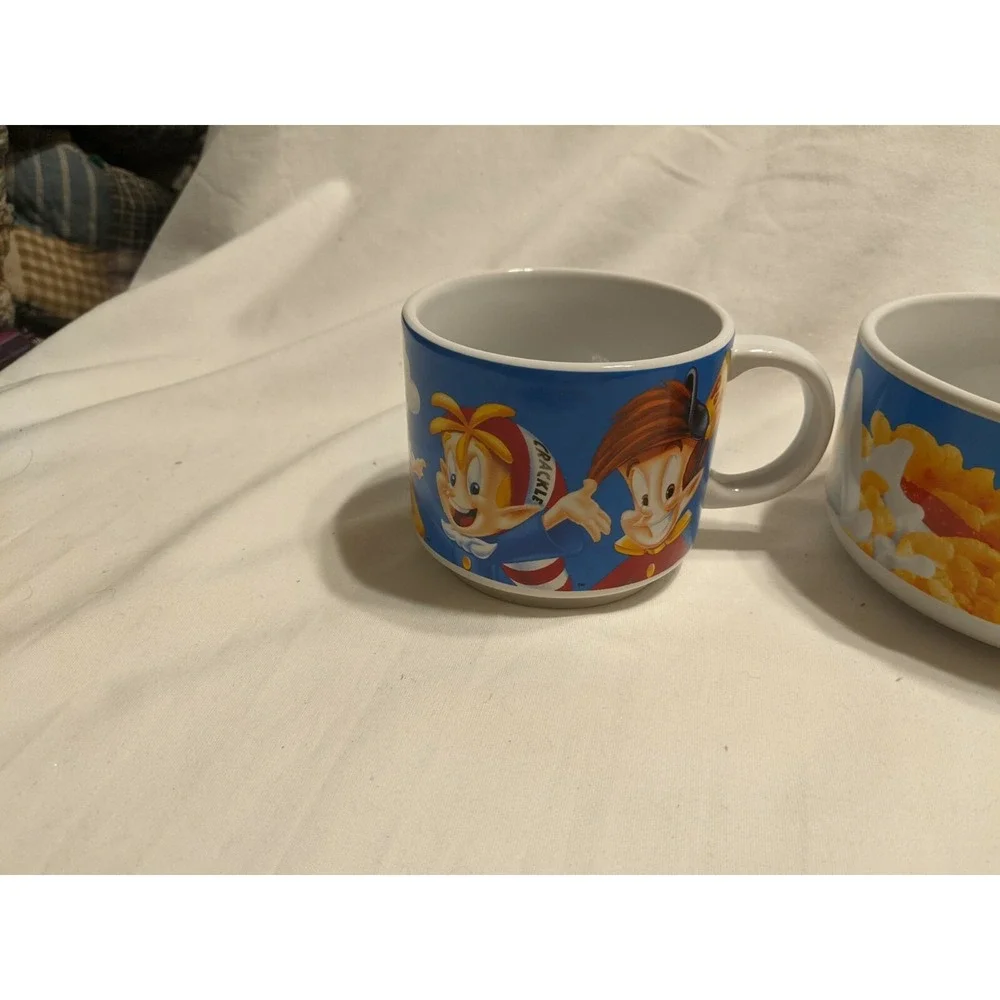 Vintage Rice Krispie Snap Crackle Pop Cereal Bowl And Cup Set